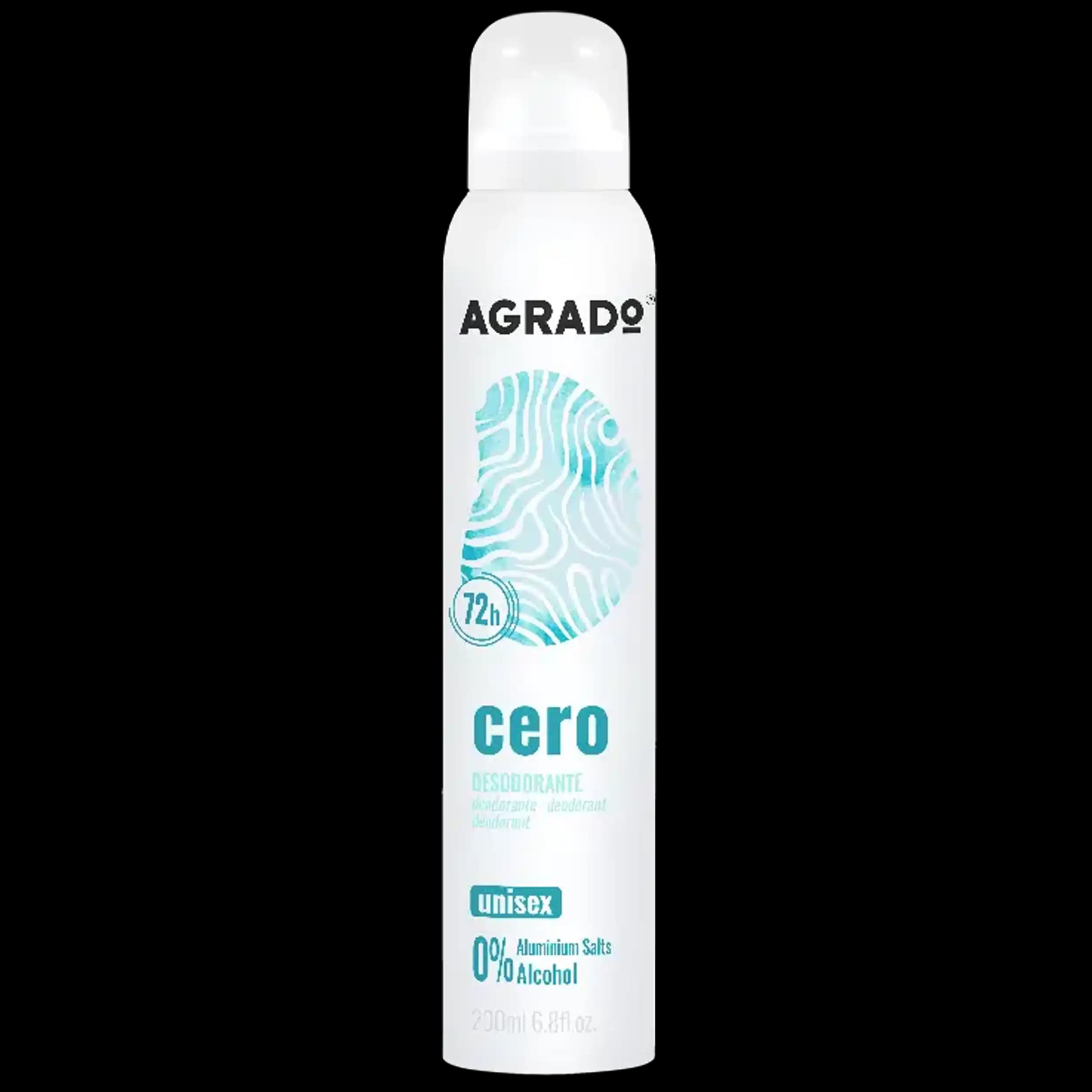 اسپری دئودورانت زیرو آگرادو | Agrado Deodorant Zero 200ml
