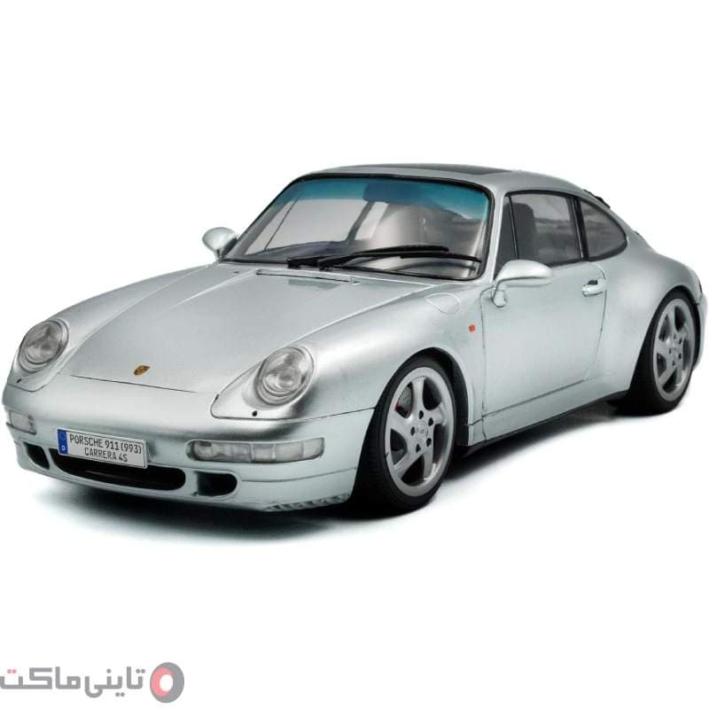ماکت ماشین Porsche 911 (993) برند Solido نقره ای — تصویر ۸