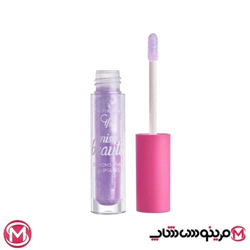 برق لب سه بعدی میس بیوتی Diamond Shine گلدن رز شماره 02 (Mystic) — تصویر ۵
