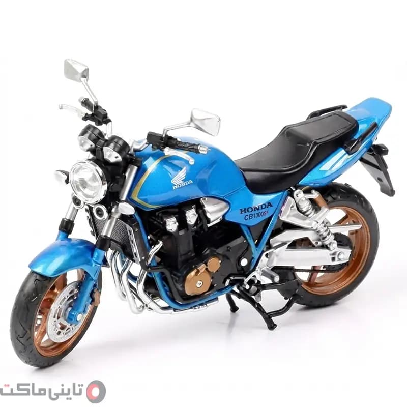 ماکت موتور Honda CB1300SF برند Automaxx سفید آبی — تصویر ۷