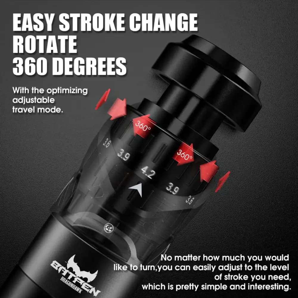 دستگاه تتو بت پن دراگون هاوک Dragonhawk Batpen — تصویر ۱۱