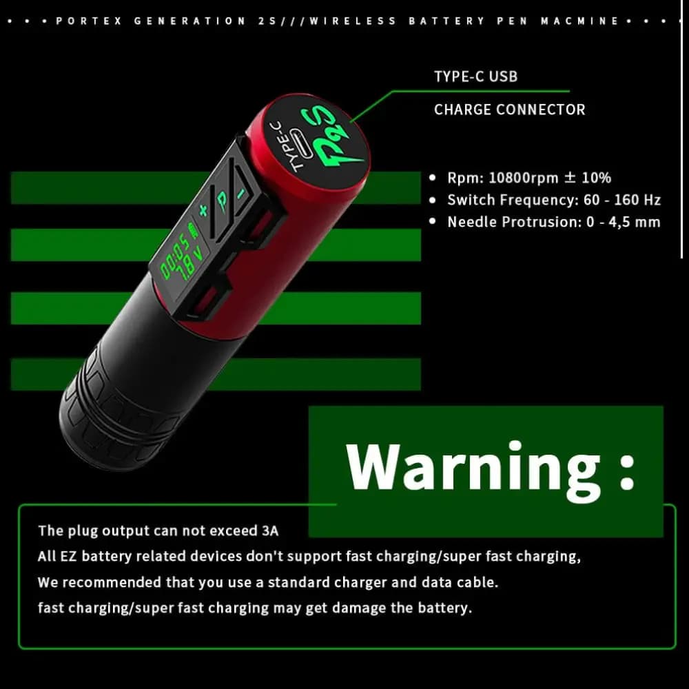 دستگاه تتو پن وایرلس ای زد پی تو اس EZ P2S Wireless Pen — تصویر ۵