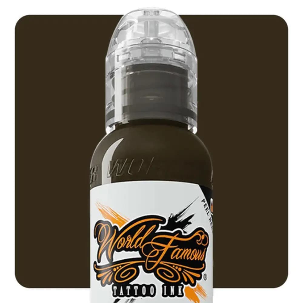 رنگ تتو ورد فیمس بدلنز براون World Famous Ink Badlands Brown — تصویر ۴