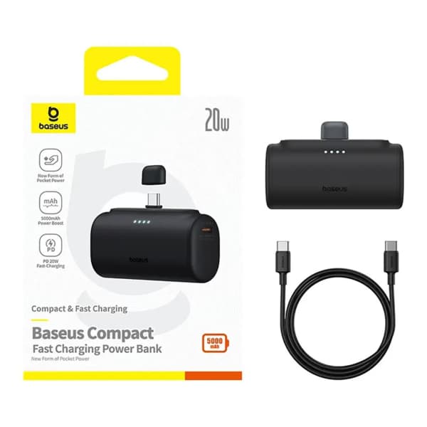 پاور بانک 5000 فست شارژ بیسوس Baseus Compact Fast Charging IP Edition — تصویر ۷