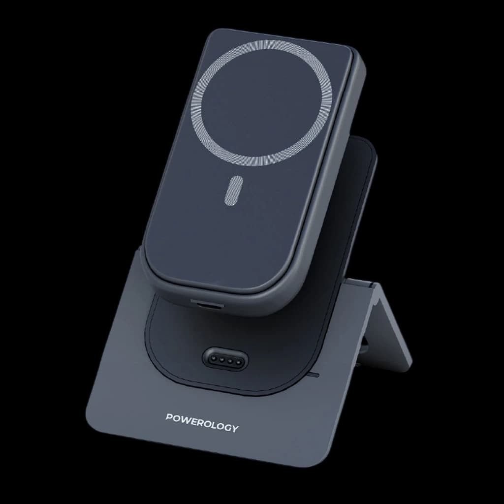 پاوربانک وایرلس و استند پاورولوژی Powerology 10000mAh MagSafe Combo — تصویر ۶