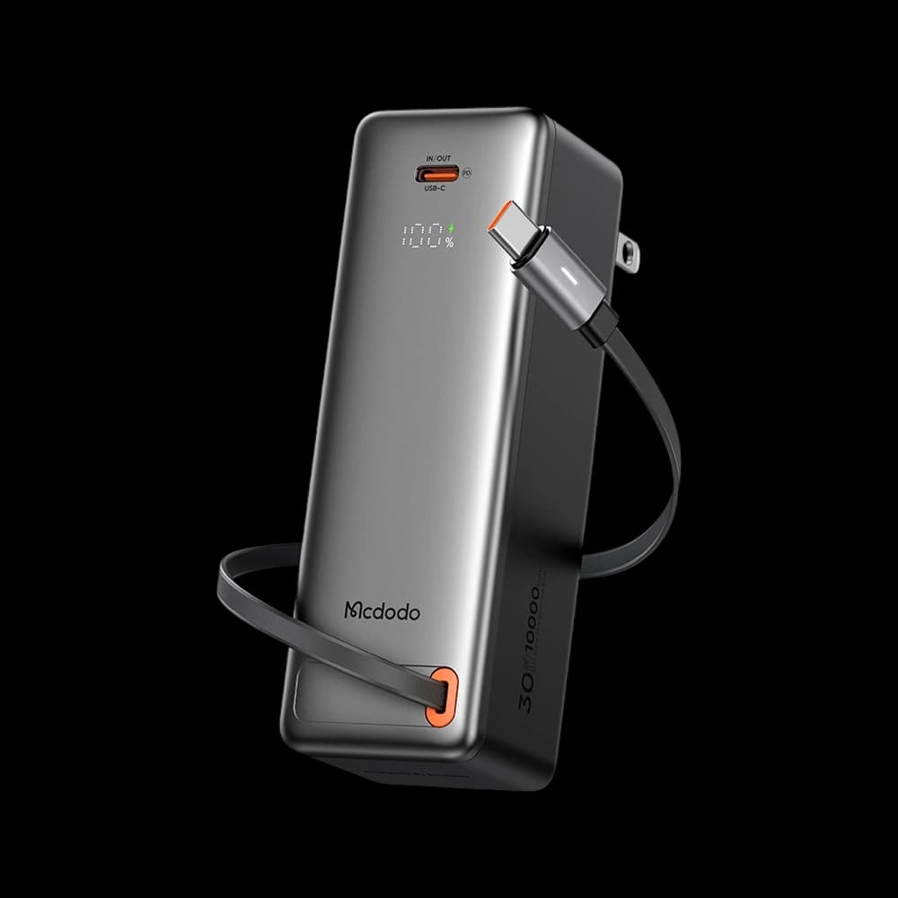 پاوربانک 10000 و آداپتور شارژ 30وات مک دودو Mcdodo 3-in-1 Power Bank MC-318 — تصویر ۱۰