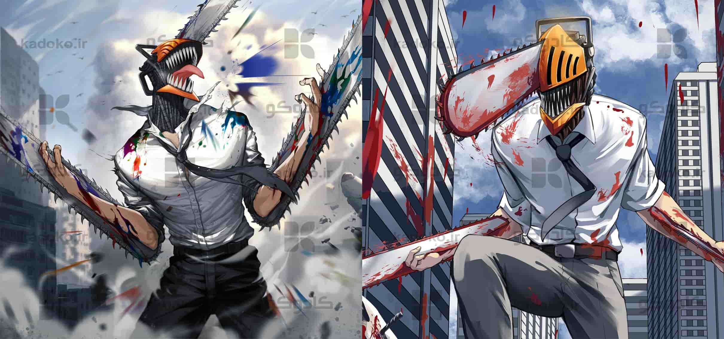 ماگ انیمه chainsaw man کد 48073 — تصویر ۵