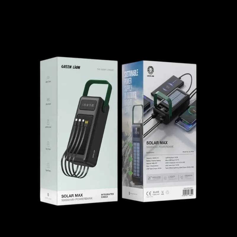 پاوربانک خورشیدی 50000 گرین لاین Green Lion Solar Max Power Bank GNSLRPB50K — تصویر ۹