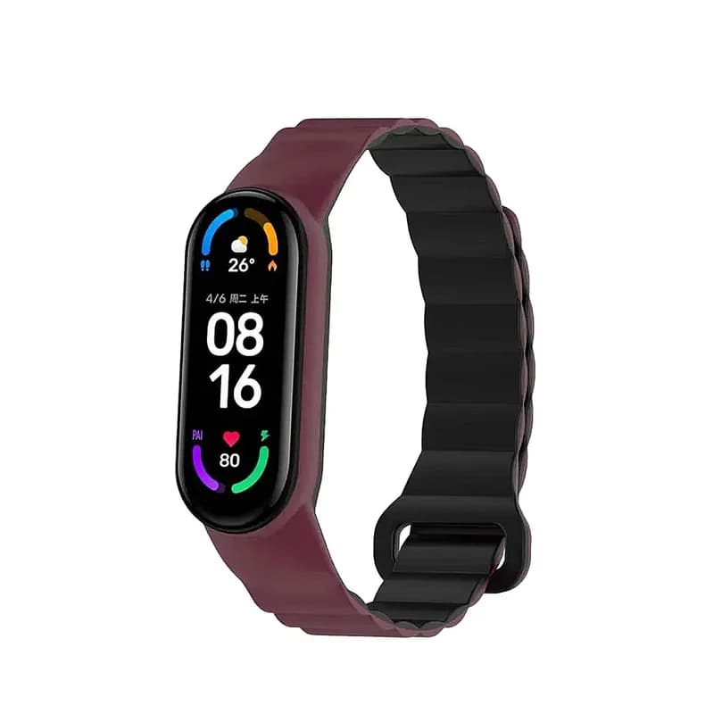 بند سیلیکونی مگنتی پین فلزی Xiaomi Smart Band 8 15mm — تصویر ۴