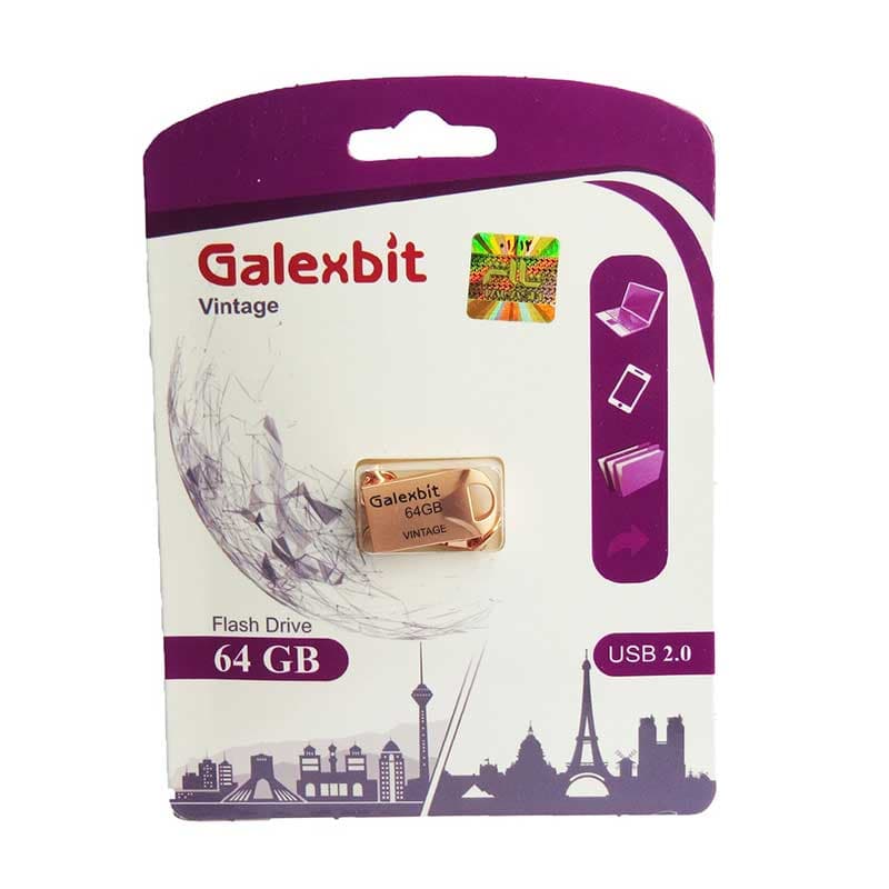 فلش مموری گلکسبیت مدل Vintage ظرفیت 64 گیگابایت ا Galexbit Vintage 64GB USB 2.0 Flash Memory کد 6397