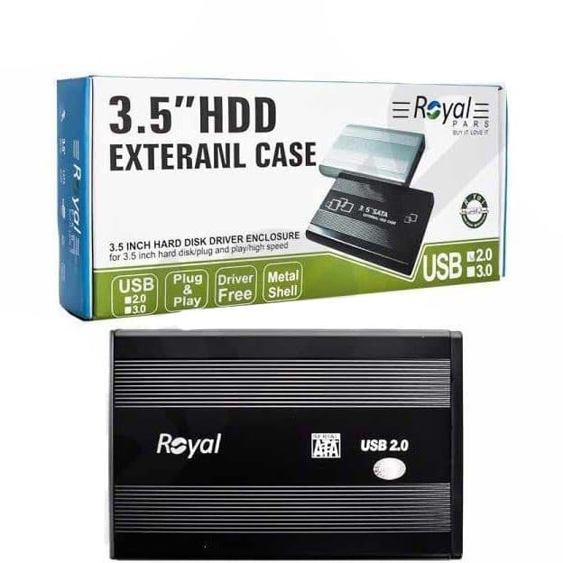 باکس هارد اکسترنال 3.5 اینچ رویال مدل ET-H3531 ا Royal RH-3531 3.5 inch USB 3.0 External HDD کد 4427 — تصویر ۴