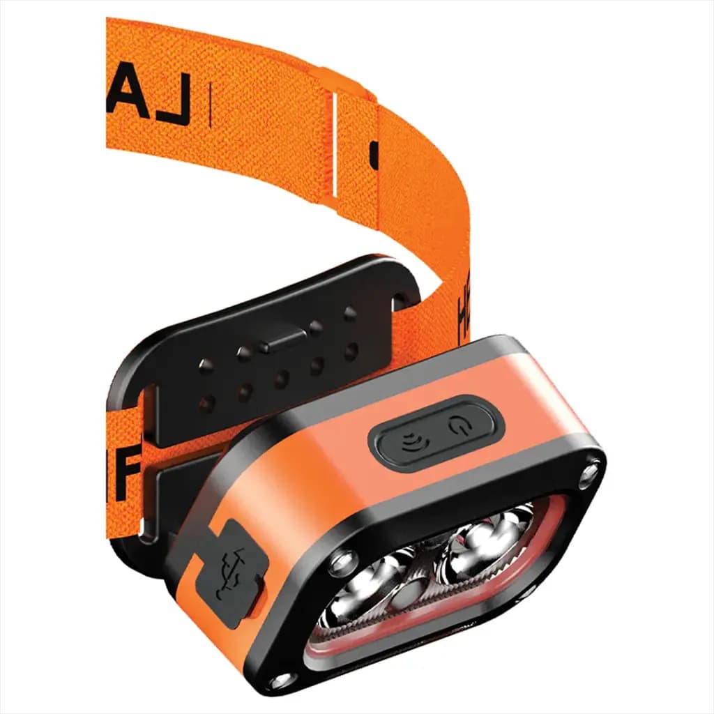 چراغ پیشانی شارژی و سنسور دار پرودو Porodo Wave-Sensor Rechargeable LED Headlamp PDHDG08 — تصویر ۱۱