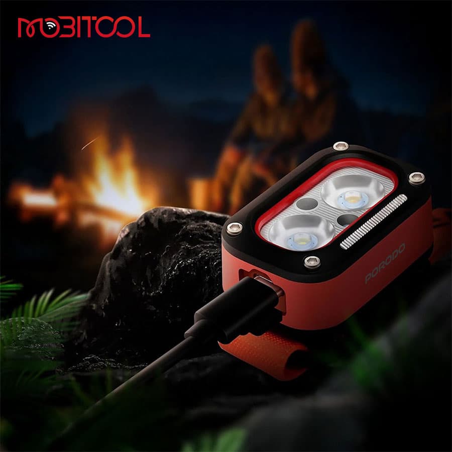 چراغ پیشانی شارژی و سنسور دار پرودو Porodo Wave-Sensor Rechargeable LED Headlamp PDHDG08 — تصویر ۵