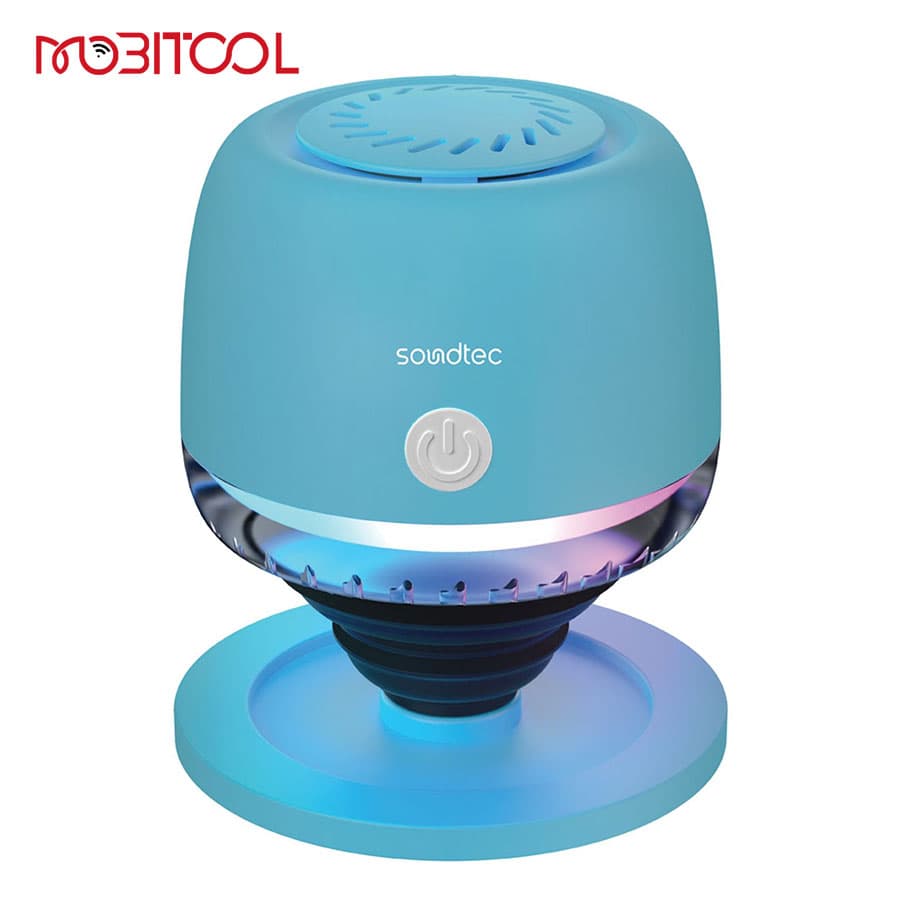 اسپیکر بلوتوث مگنتی پرودو Porodo Soundtec Snap Vibe Magnetic RGB Mini Speaker — تصویر ۴