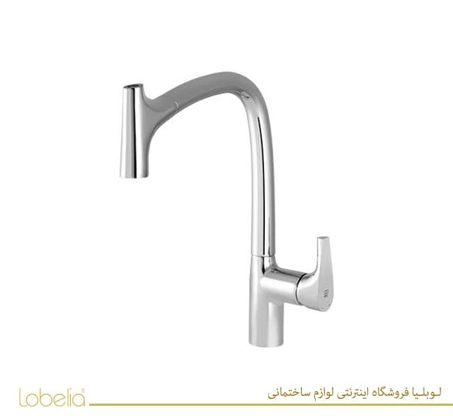 شیر ظرفشویی شلنگدار مدل کرو کروم کی دبلیوسی KWC — تصویر ۸