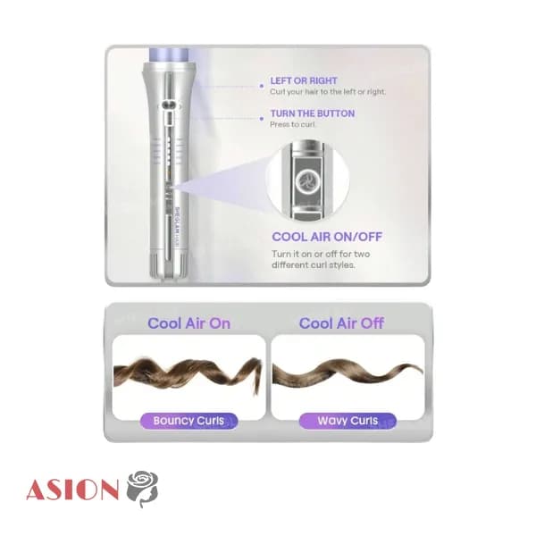 دستگاه فرکننده باد سرد اتوماتیک شیگلم مدل Airflow Styler Pro سایز ۲۵ میلیمتر — تصویر ۵