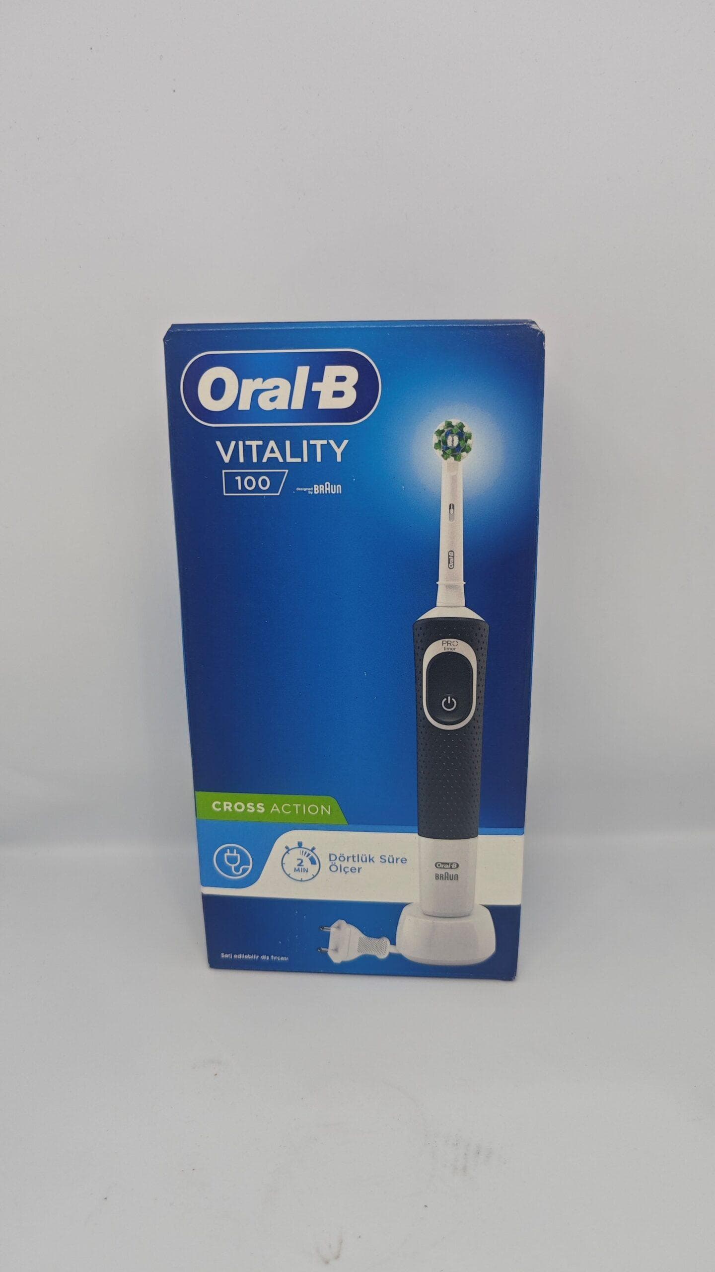 مسواک برقی اورال بی ORAL-B ویتالیتی مدل cross action مشکی — تصویر ۸