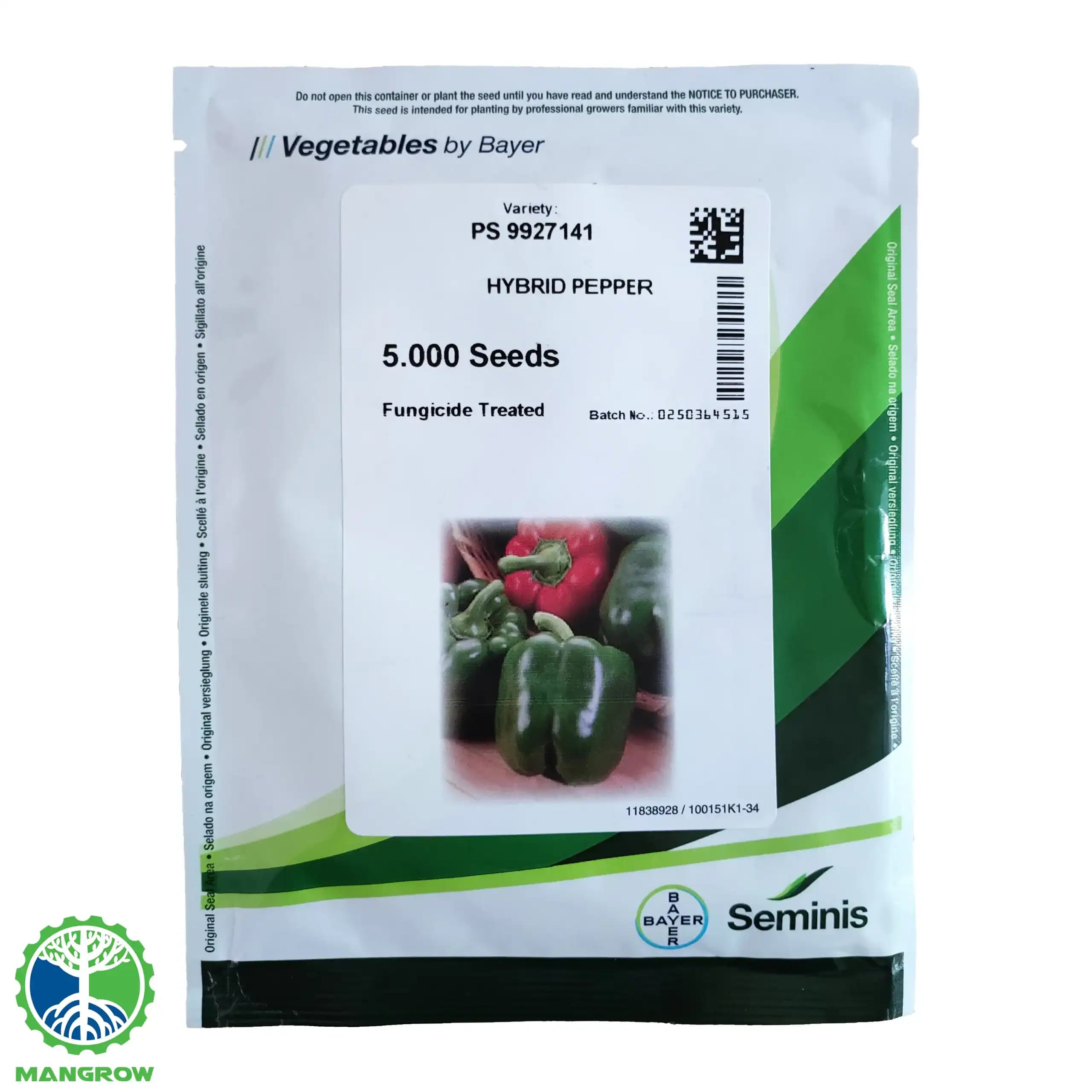 بذر فلفل دلمه 7141 چهار لوب seminis بسته 5000 عددی — تصویر ۴