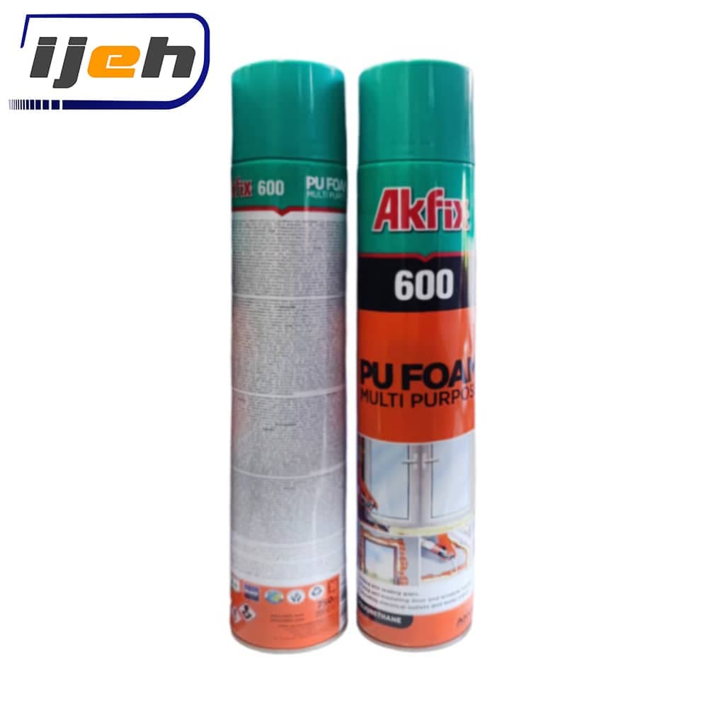 اسپری فوم پلی اورتان شلنگی آکفیکس Akfix 600 Polyurethane Foam Spray — تصویر ۹