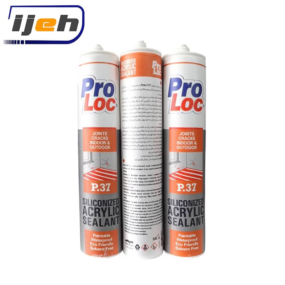 چسب درزگیر اکریلیک سیلیکونی سفید پرولاک Proloc Siliconized Acrylic Sealant 545gr – P.37 — تصویر ۸