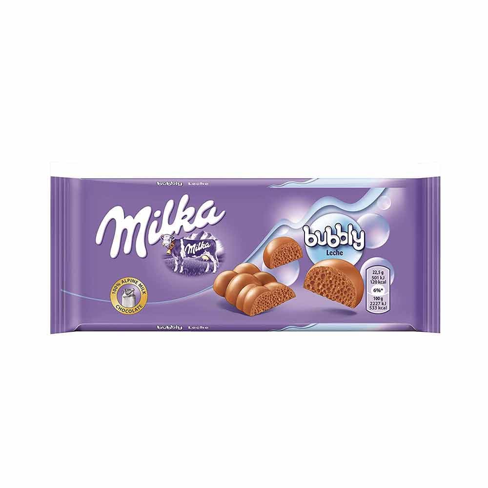 شکلات شیری میلکا حبابی 95 گرمی (Milka Bubbly)