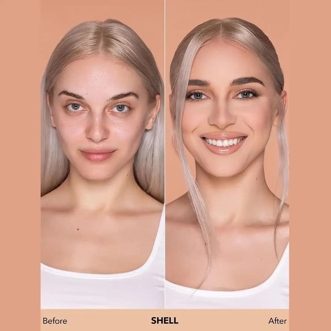 کرم پودر مات شیگلم مدل Complexion Pro رنگ Shell — تصویر ۱۲
