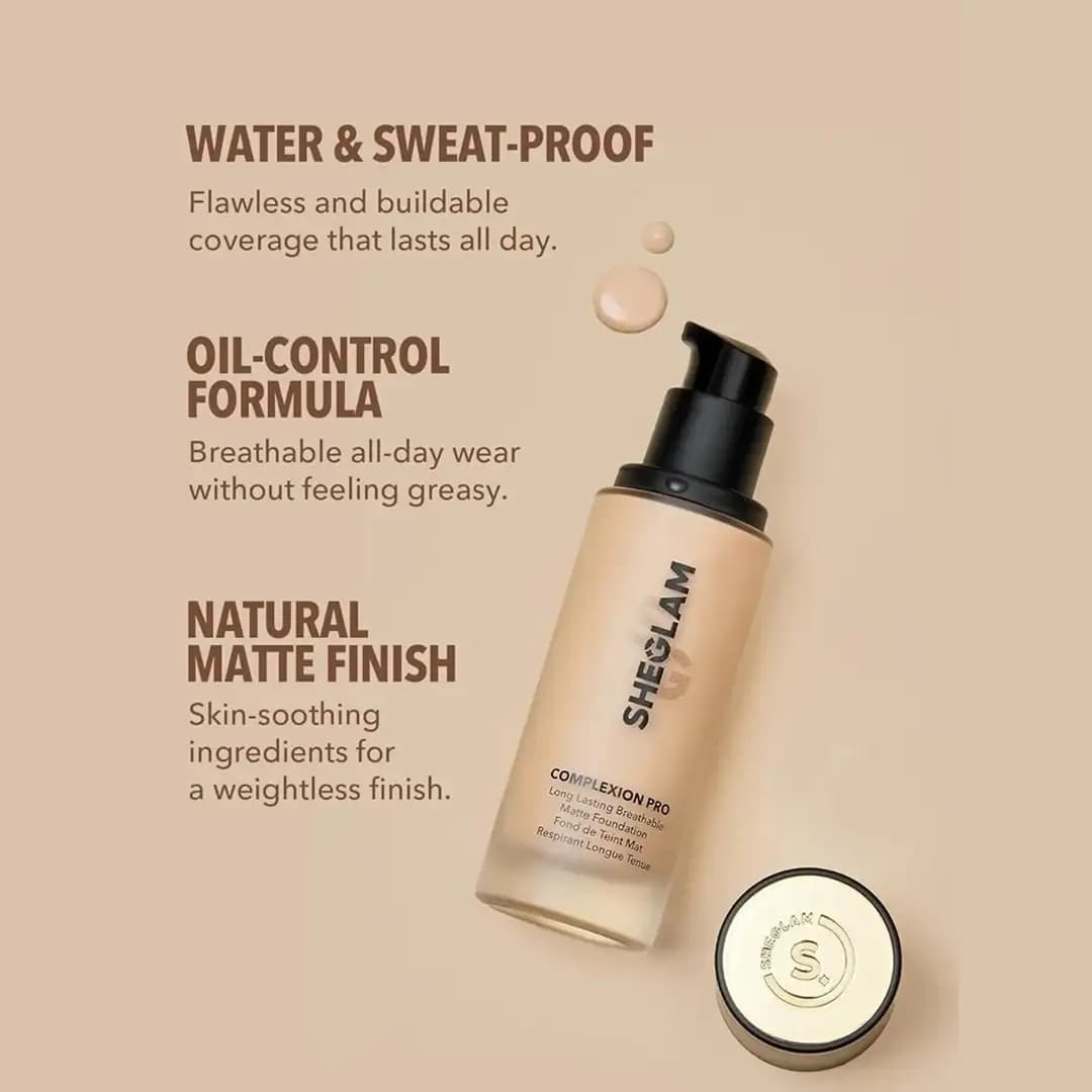 کرم پودر مات شیگلم مدل Complexion Pro رنگ Nude — تصویر ۹