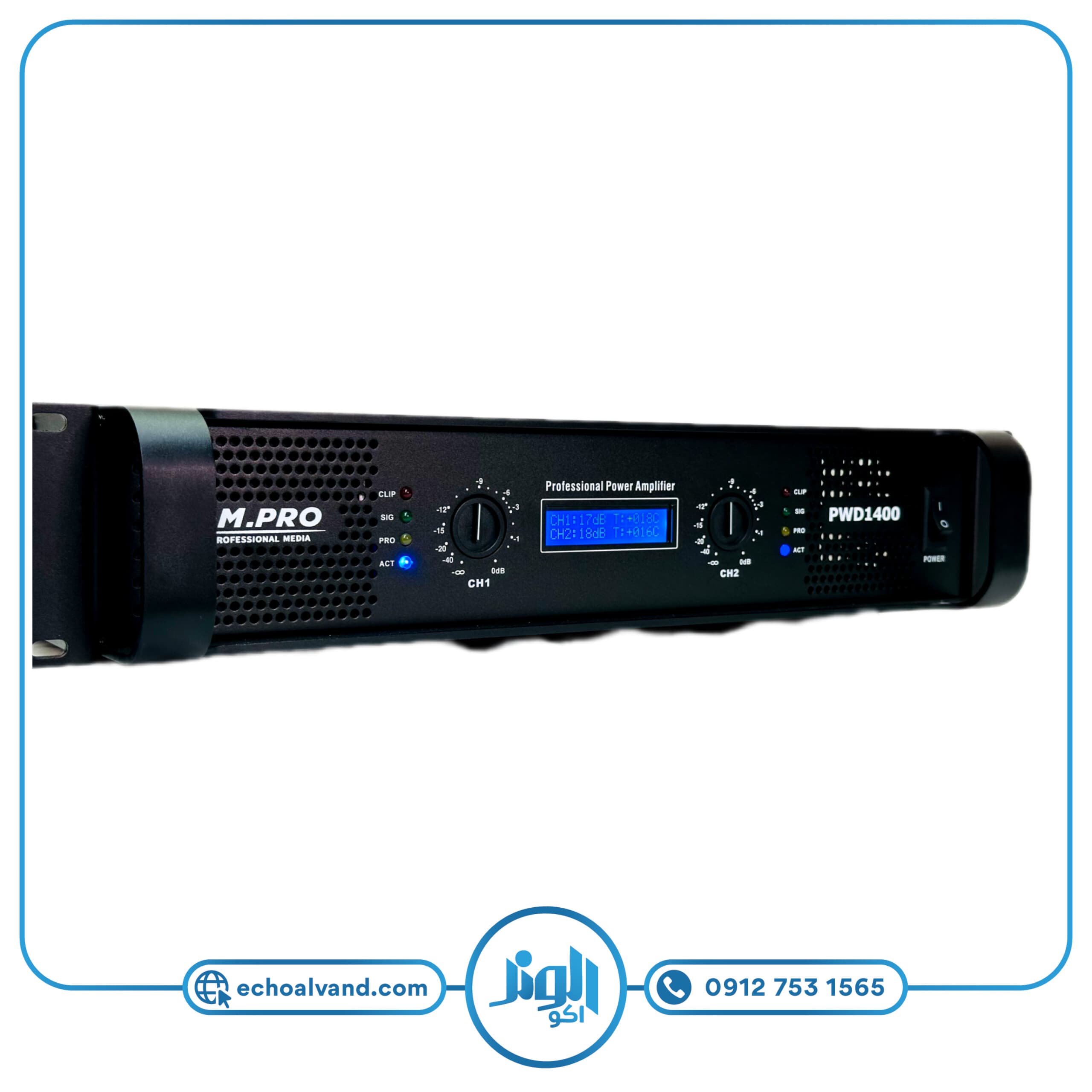 پاور آمپلی فایر ام پرو مدل M.PRO-PWD1400 — تصویر ۳