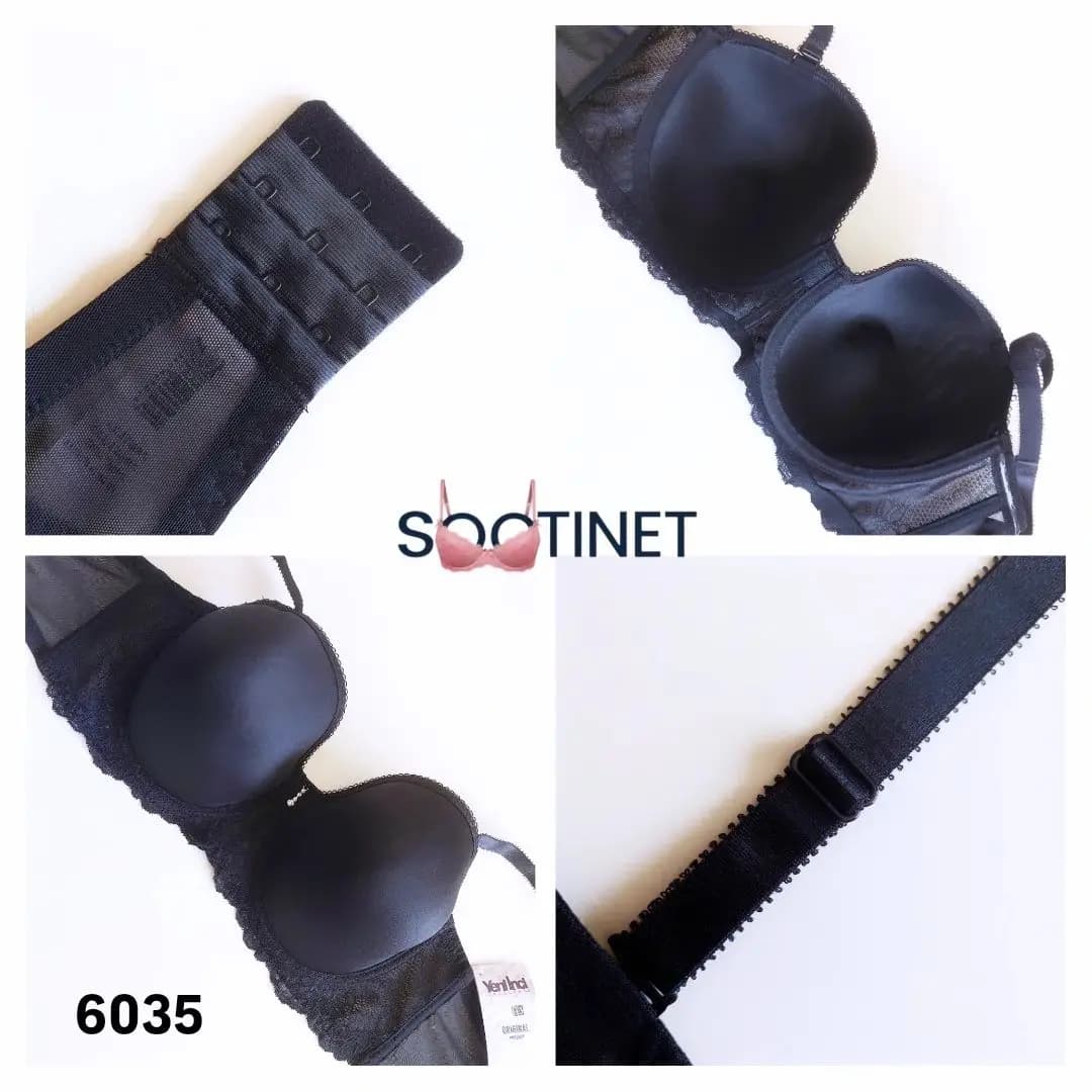 سوتین فنردار بدون اسفنج Yeni İnci کد 6035 — تصویر ۸