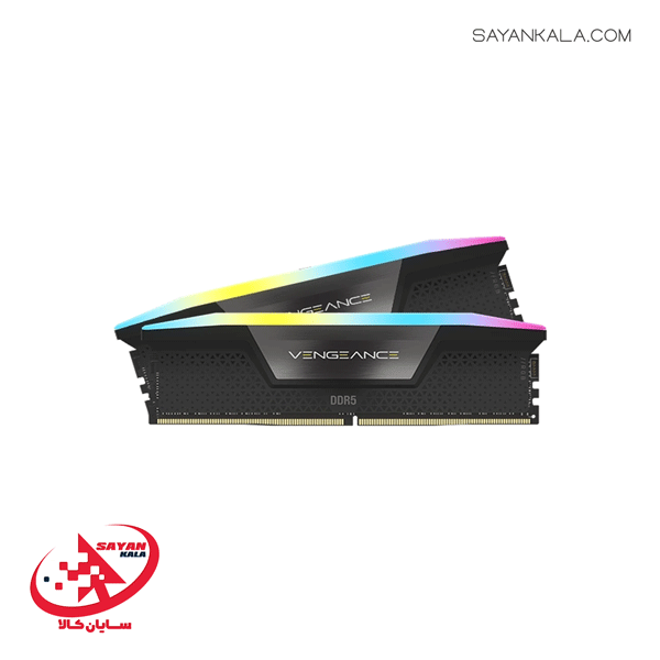 رم دسکتاپ کورسیر مدل RAM CORSAIR VENGEANCE RGB 32GB(2*16) 6400MHZ CL36 — تصویر ۹