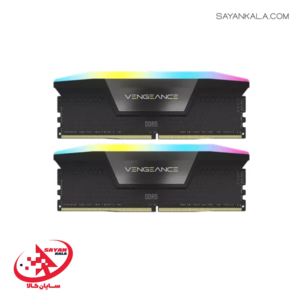 رم دسکتاپ کورسیر مدل RAM CORSAIR VENGEANCE RGB 64GB 6000MHZ CL38 — تصویر ۲