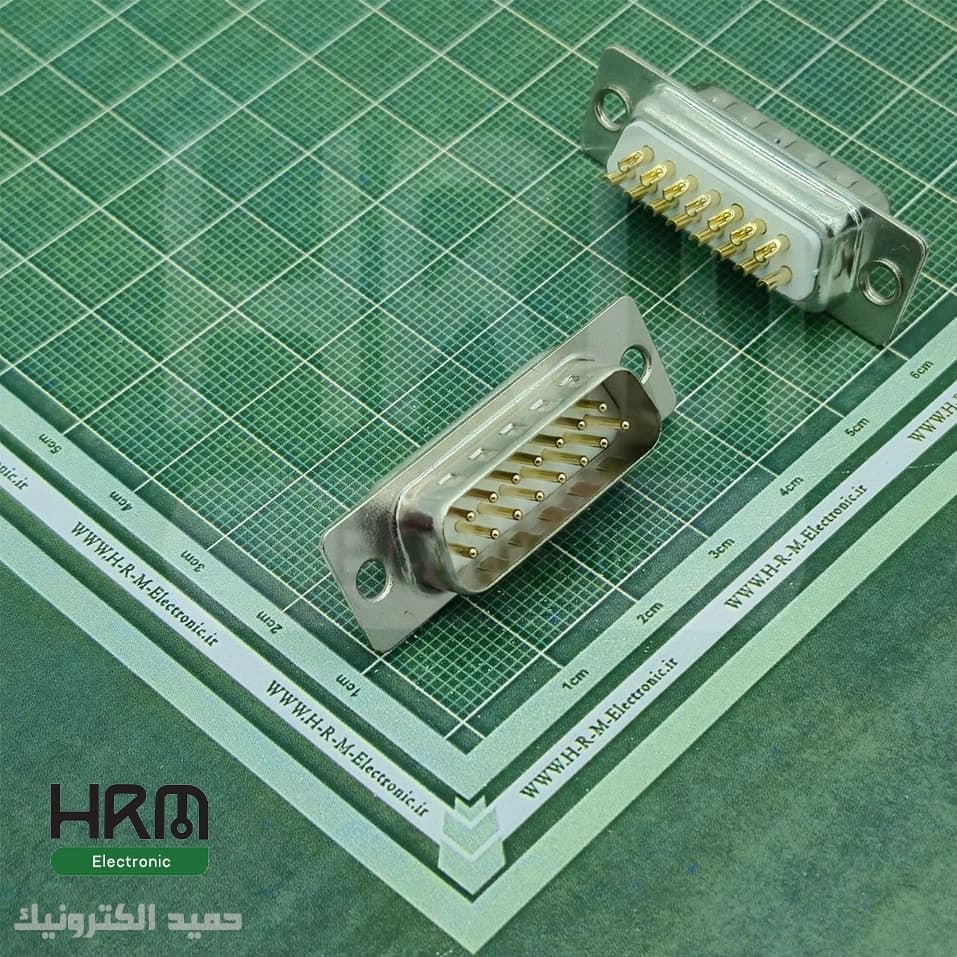 کانکتور DB15 مادگی سرکابلی صنعتی 15 پین — تصویر ۳