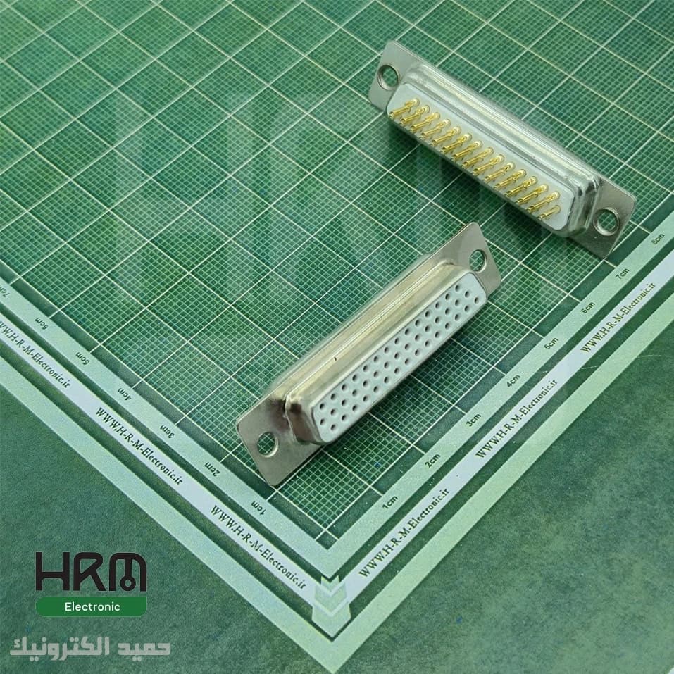 کانکتور DB44 مادگی سرکابلی صنعتی 44 پین 3 ردیفه — تصویر ۲