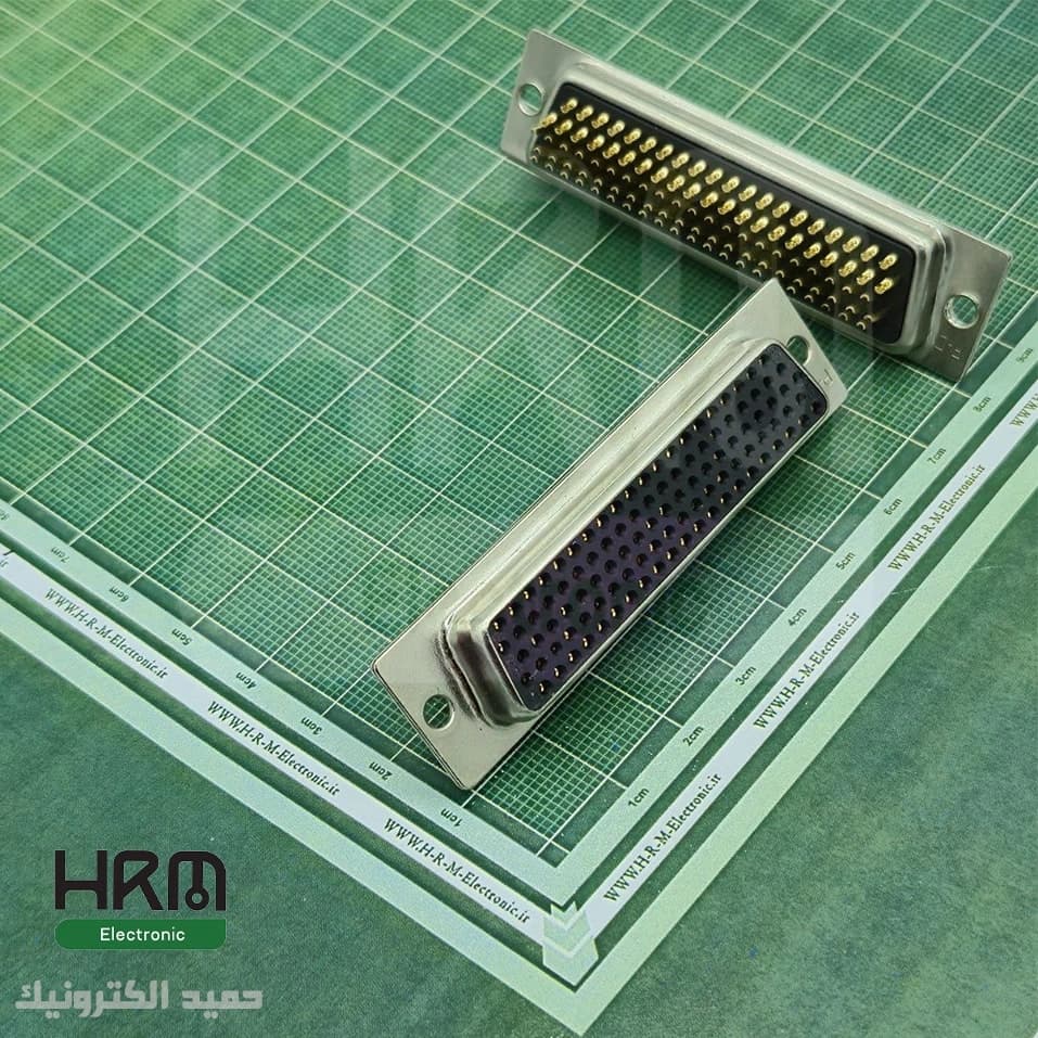کانکتور DB104 مادگی سرکابلی صنعتی 104 پین 5 ردیفه — تصویر ۲