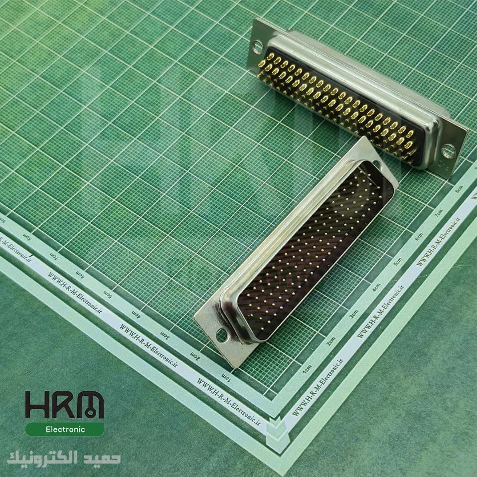 کانکتور DB104 مادگی سرکابلی صنعتی 104 پین 5 ردیفه — تصویر ۳