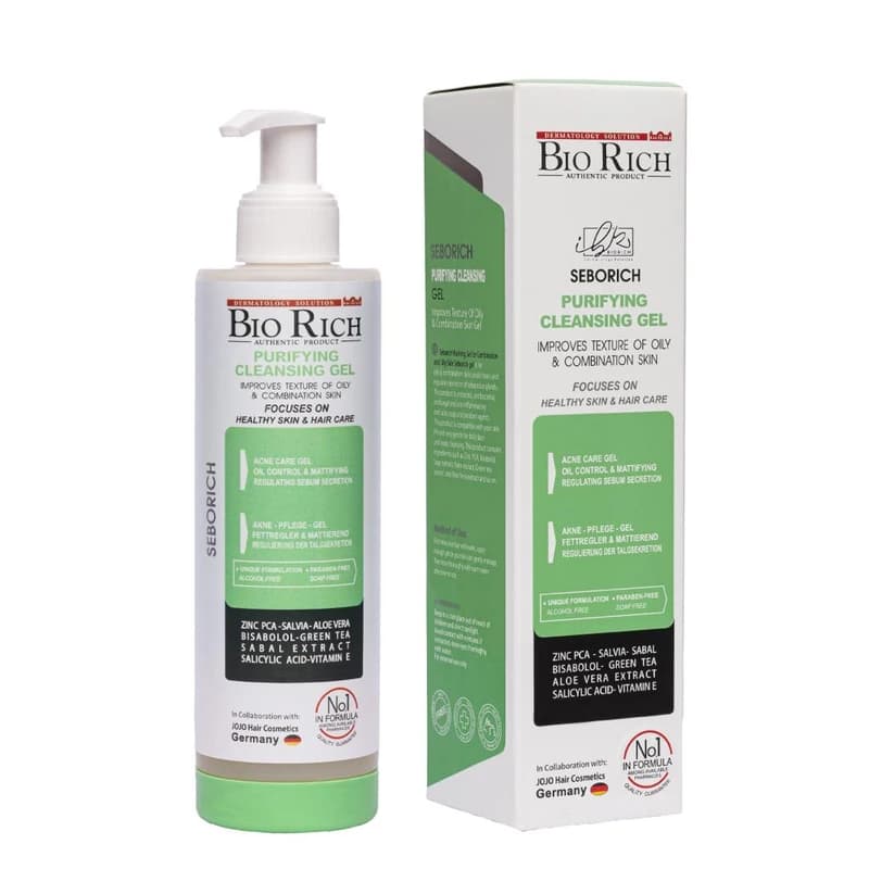 ژل شستشوی صورت چرب و مختلط بایوریچ 200 میلی لیتر Bio Rich