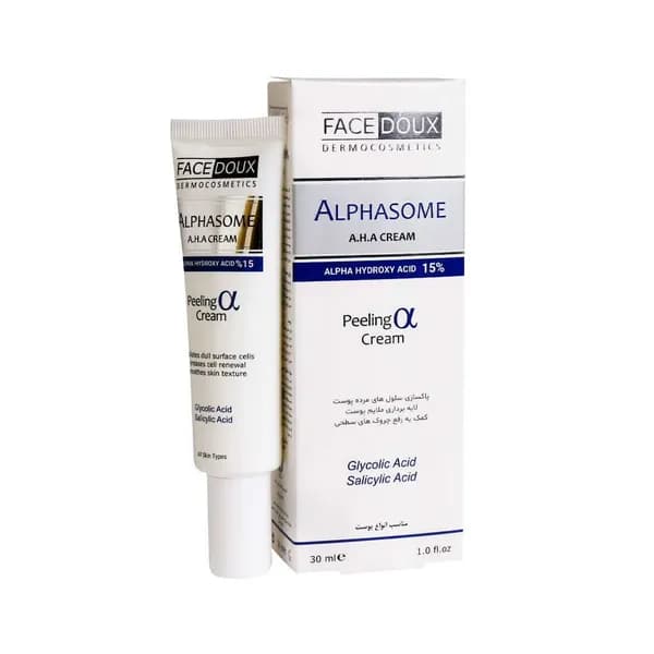کرم لایه بردار 15% آلفازوم فیس دوکس 30 میلی لیتر Face Doux
