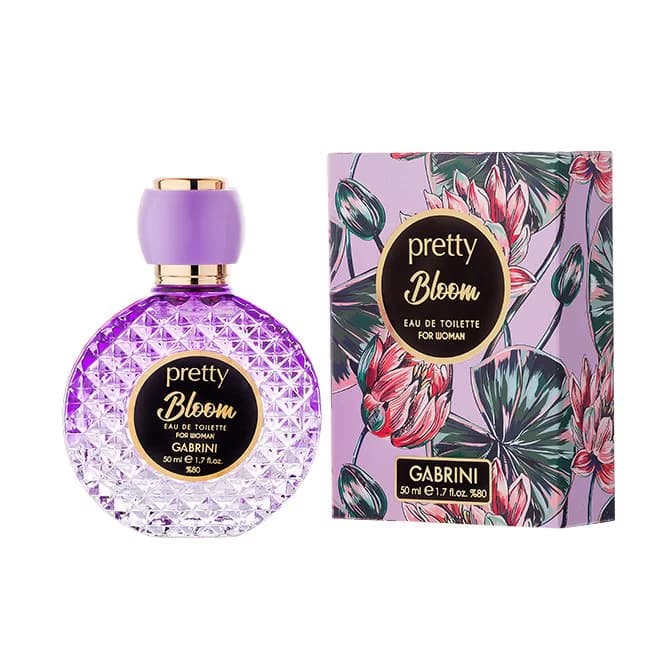 ادکلن زنانه گابرینی Gabrini مدل Pretty Bloom با رایحه ملایم و خنک حجم ۵۰ میل — تصویر ۳