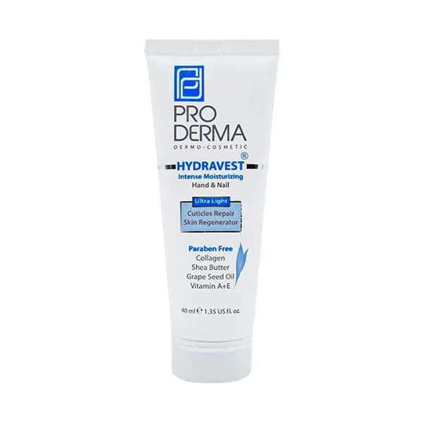 کرم مرطوب کننده دست و ناخن پرودرما 40 میلی لیتر Pro Derma