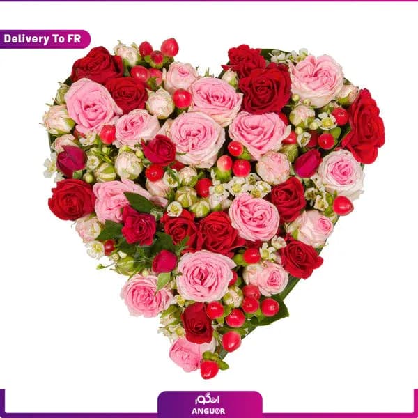 باکس گل قلب ولنتاین (تحویل در فرانسه) — تصویر ۶