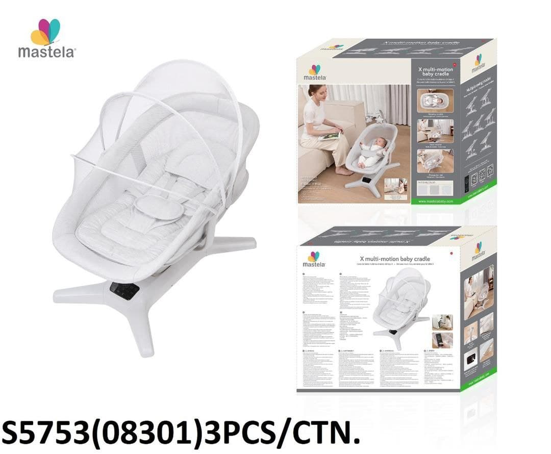گهواره برقی 3 بعدی (لمسی) ماستلا Mastela X Multi Motion Baby Cradle — تصویر ۲