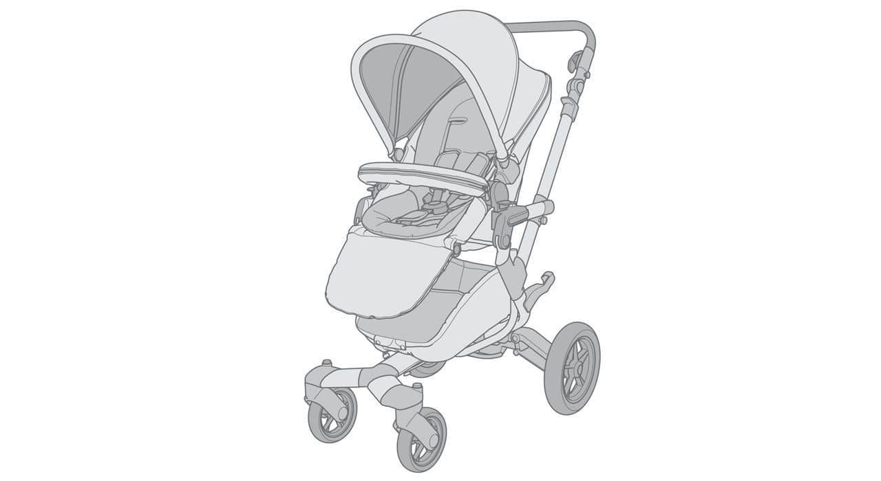 ست كالسكه و كرير قرمز کنکورد Cocnord Flaming Red Neo and Air Safe Travel System CONA0988 — تصویر ۱۲