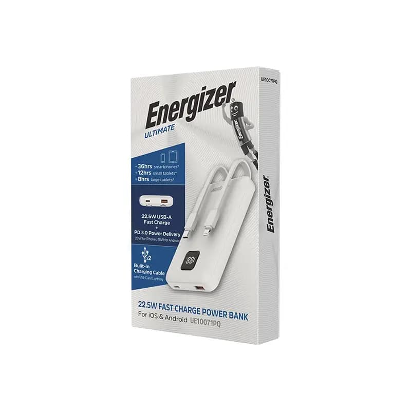 پاوربانک انرجایزر ظرفیت 10000 میلی آمپر مدل Energizer UE10071PQ — تصویر ۹