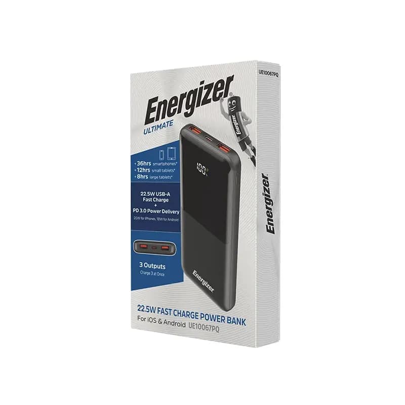 پاوربانک انرجایزر ظرفیت 10000 میلی آمپر مدل Energizer UE10067PQ — تصویر ۶