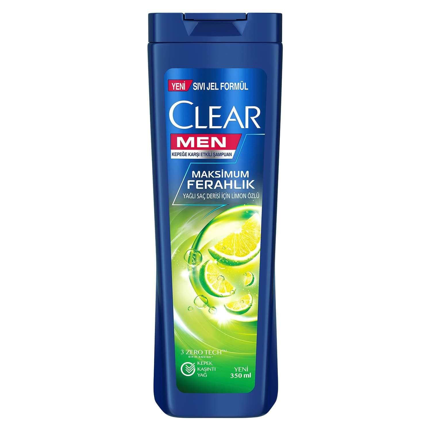 شامپو کلیر لیمویی مردانه350میل مدلCLEAR MEN Maksimum Ferahlik