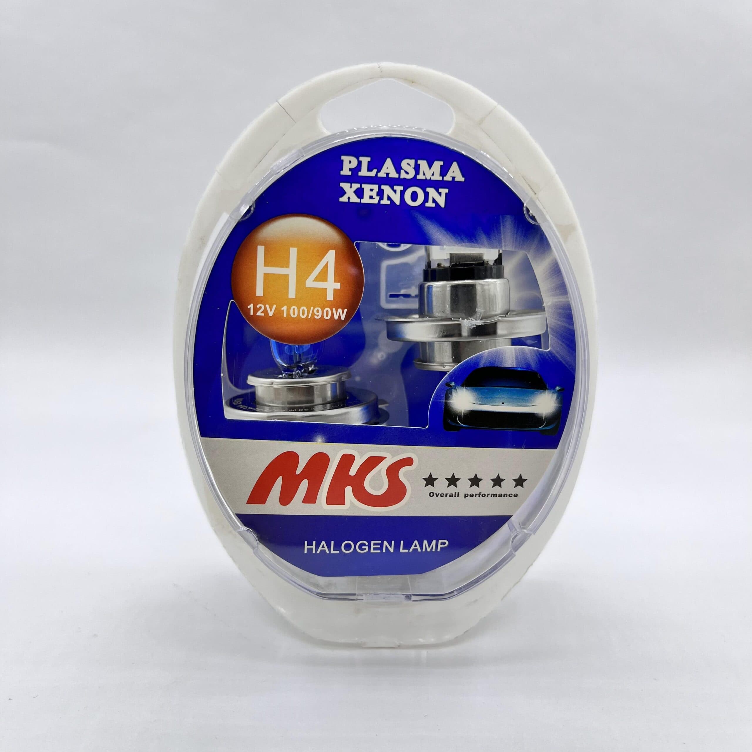 لامپ خودرو MKS / پایه H4 مدل plasma xenon ولت 12 ( بسته دو عددی )