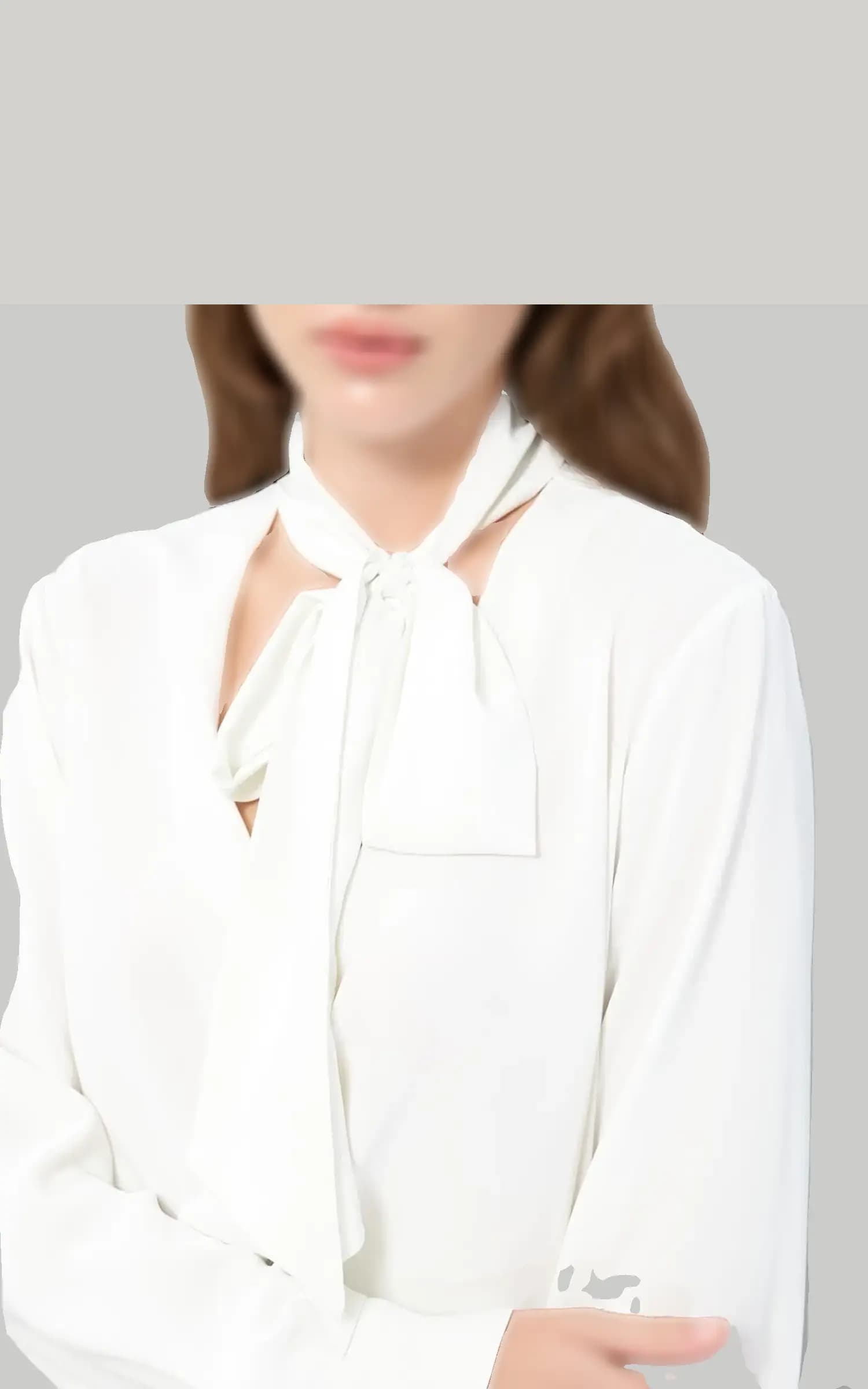 بلوز زنانه یقه کراواتی آستین بلند ROMAN کد K2513019 — تصویر ۳
