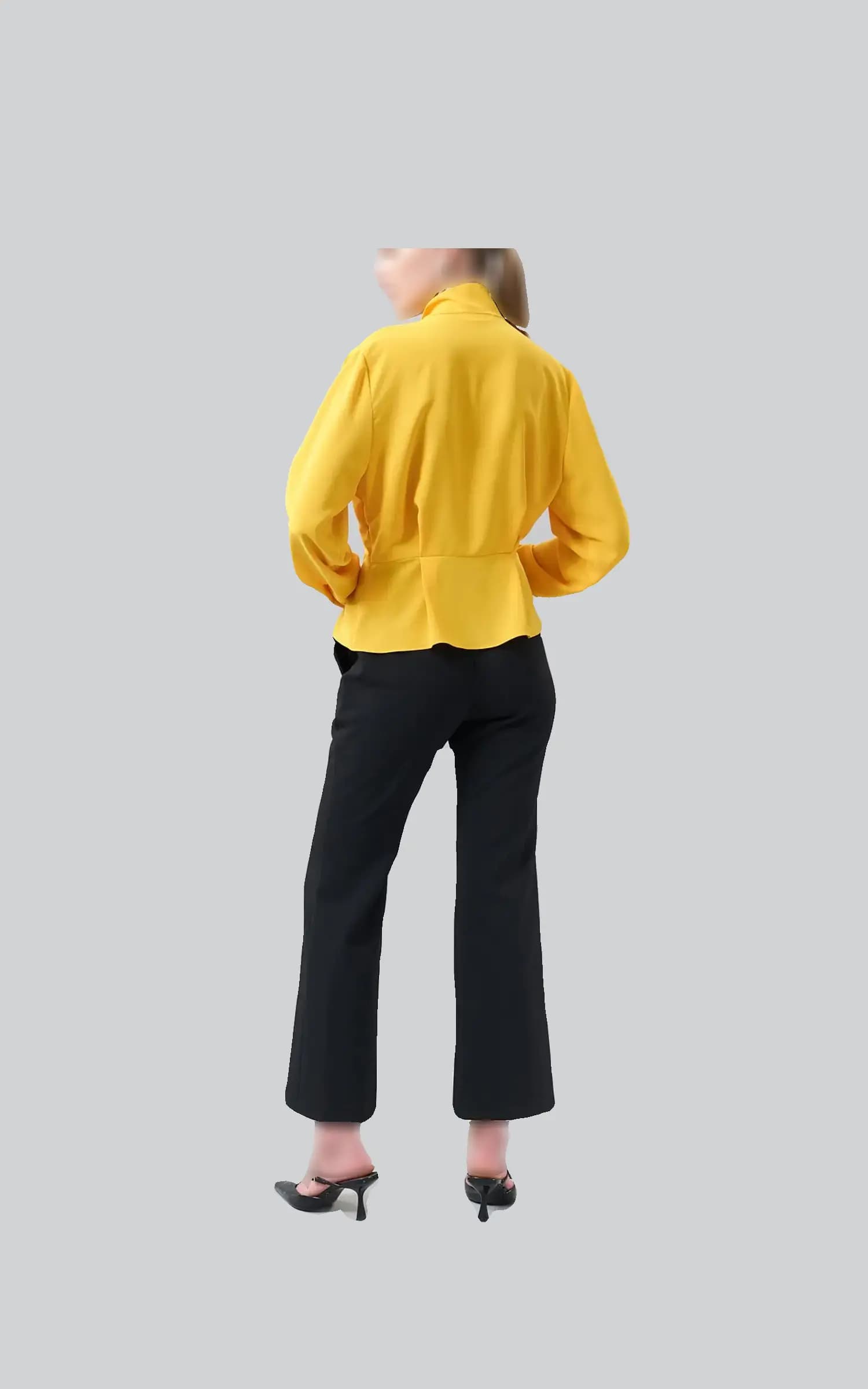بلوز زنانه یقه کراواتی آستین بلند ROMAN کد K2513019 — تصویر ۵