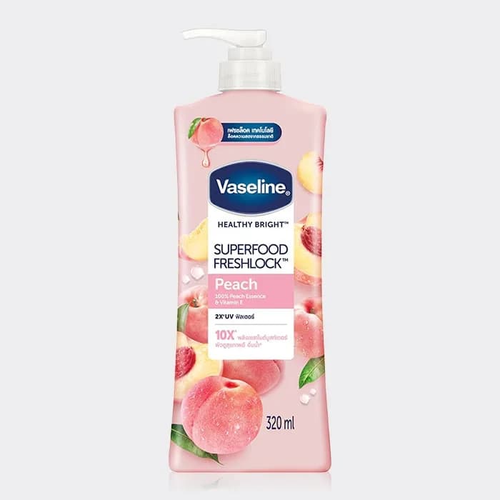 لوسیون بدن سوپرفود وازلین Vaseline Superfood Freshlock Peach Lotion 320ml — تصویر ۳