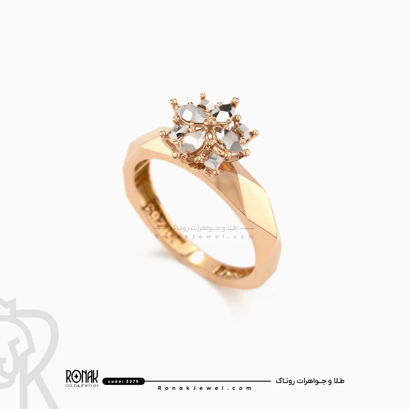 انگشتر تراش آرا(سفارشی) کد 3375